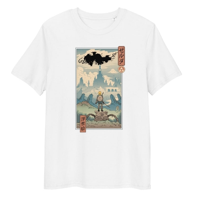 T-shirt Japonais Ukiyo-e La Légende - S / Blanc