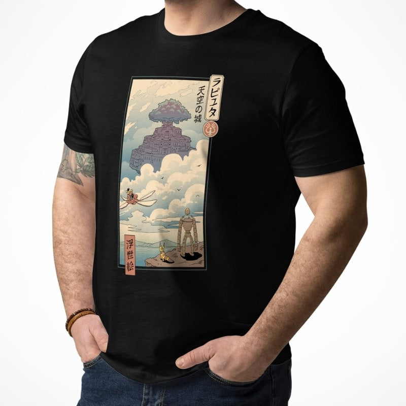 T-shirt Japonais Ukiyo-e Laputa