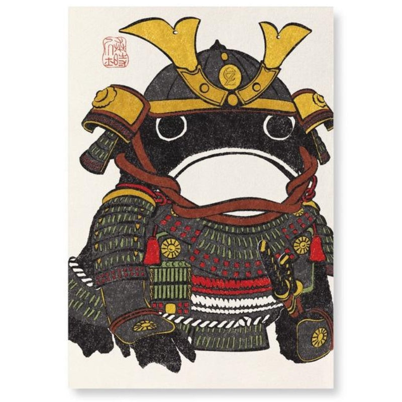 Tableau Japonais Samurai Kaeru - A3
