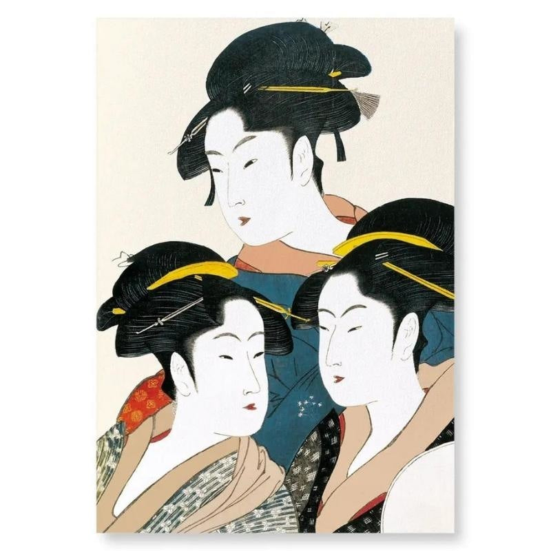 Tableau Japonais Trois Beautés - A4