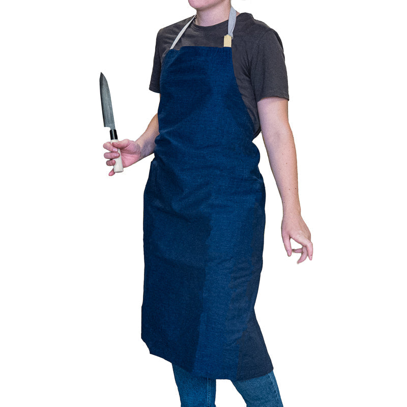 Tablier de Cuisine Japonais Bleu