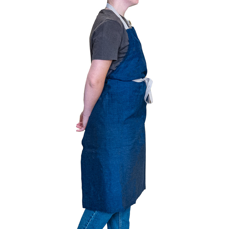 Tablier de Cuisine Japonais Bleu