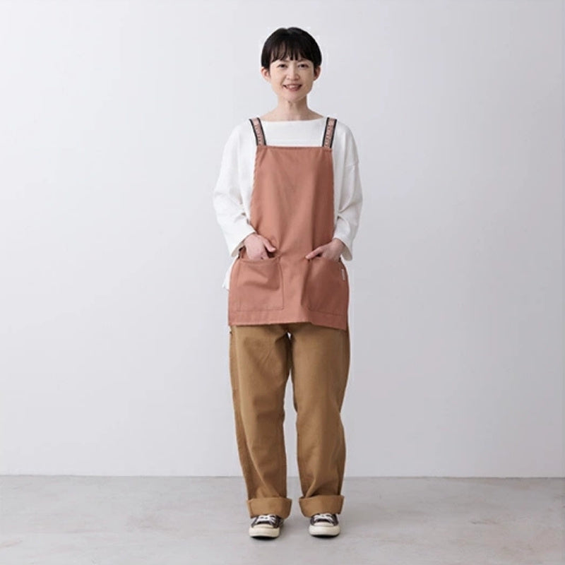 Tablier Japonais Court Terracotta