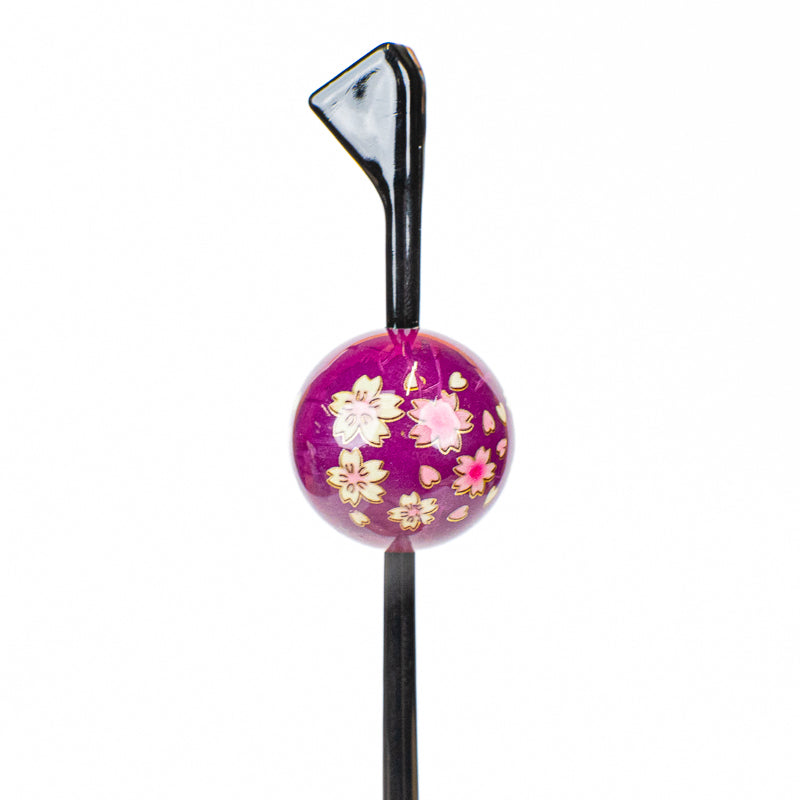 Tama Kanzashi Japonais Ukidama Violet