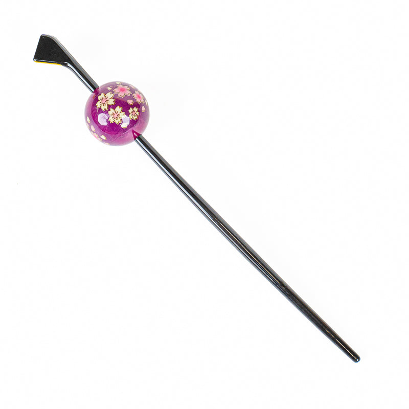 Tama Kanzashi Japonais Ukidama Violet