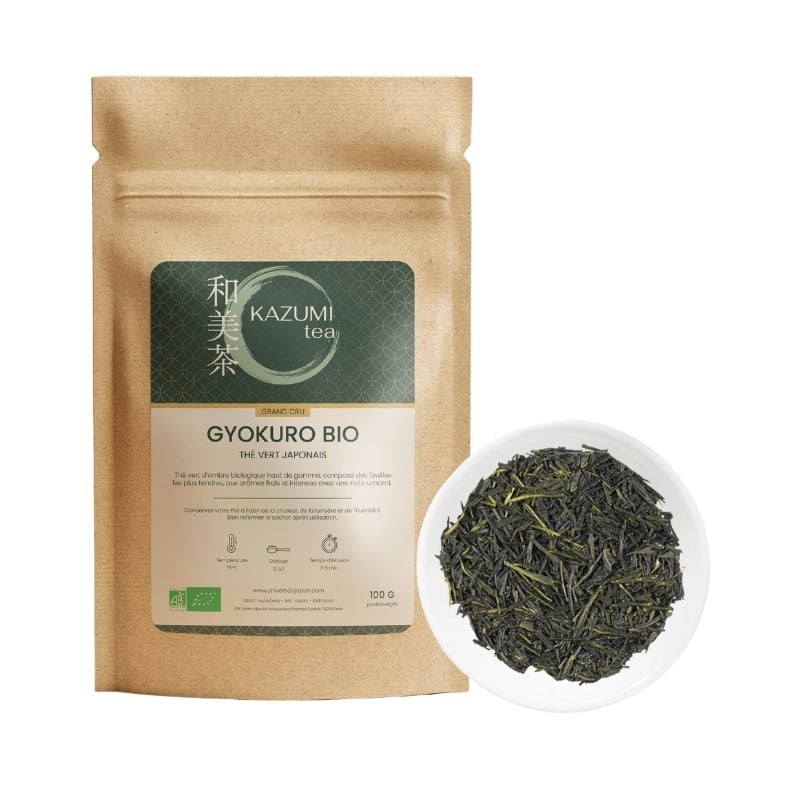 Thé Japonais grand cru Gyokuro Bio