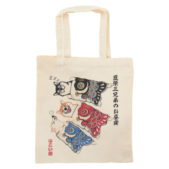 Tote Bag Japonais Shiba Ivoire