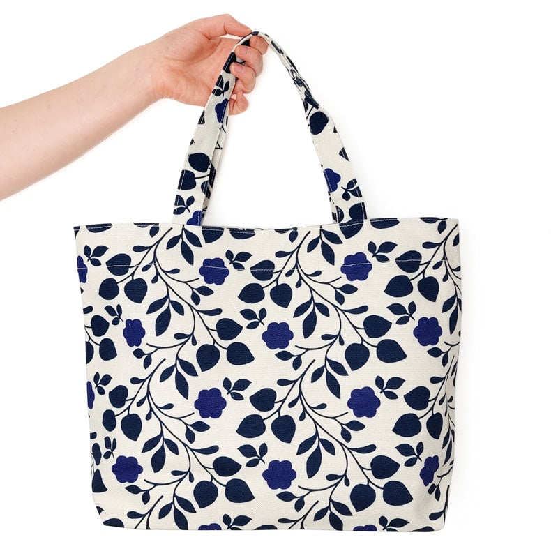 Tote Bag Japonais Motif Fleuri