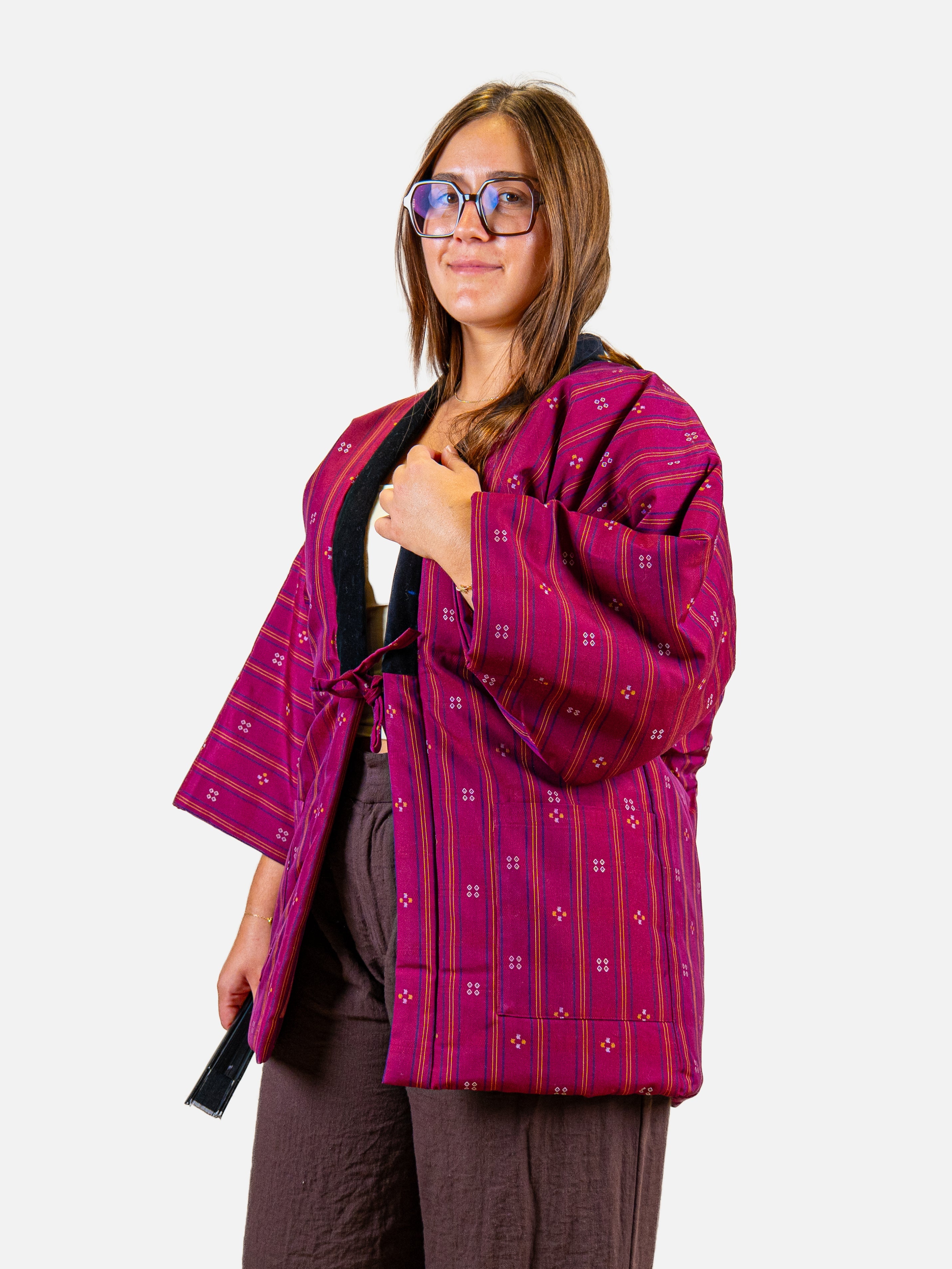 Veste Hanten Femme Rose Shima ni Hishi