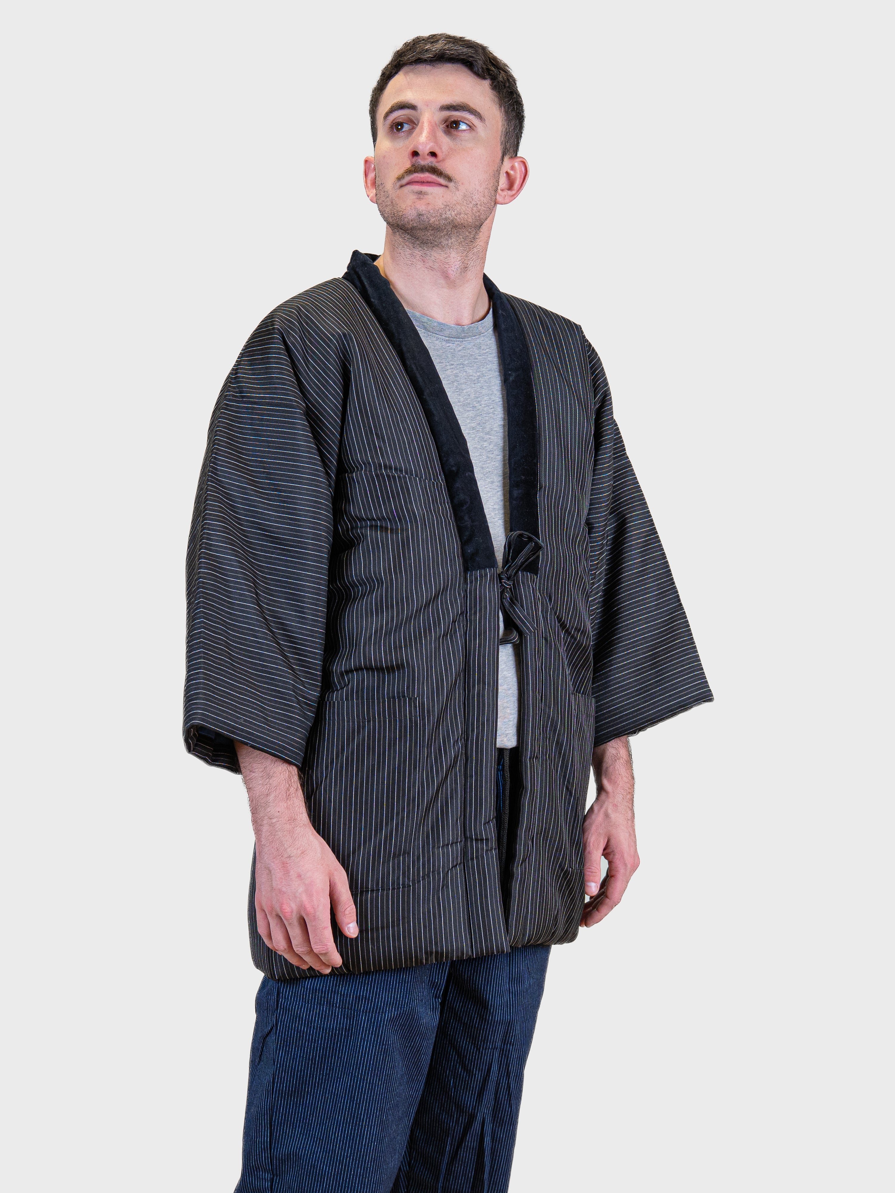 Veste Hanten Homme Noire à Rayures Tatejima