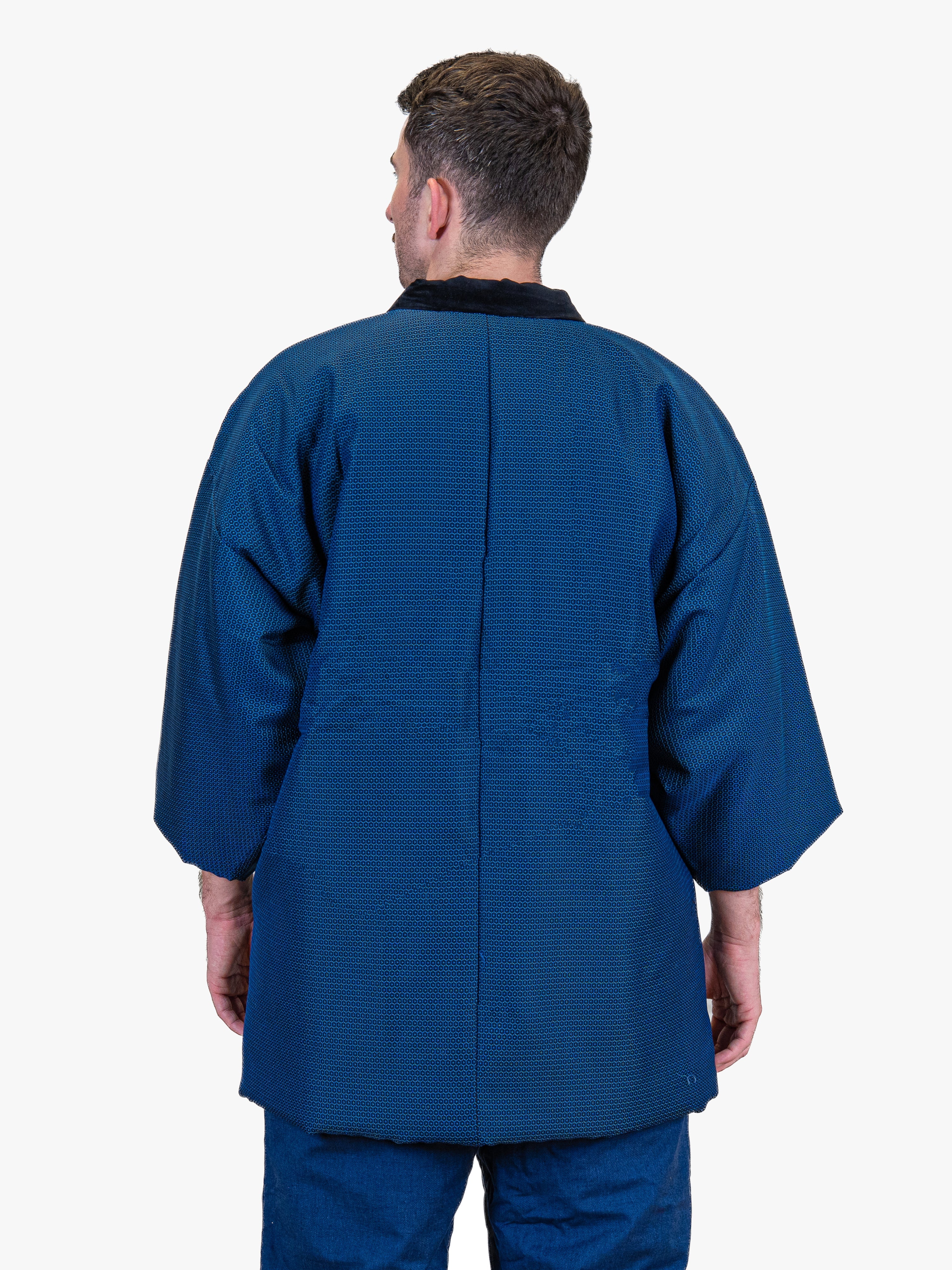 Veste Hanten Homme Traditionnelle Bleue