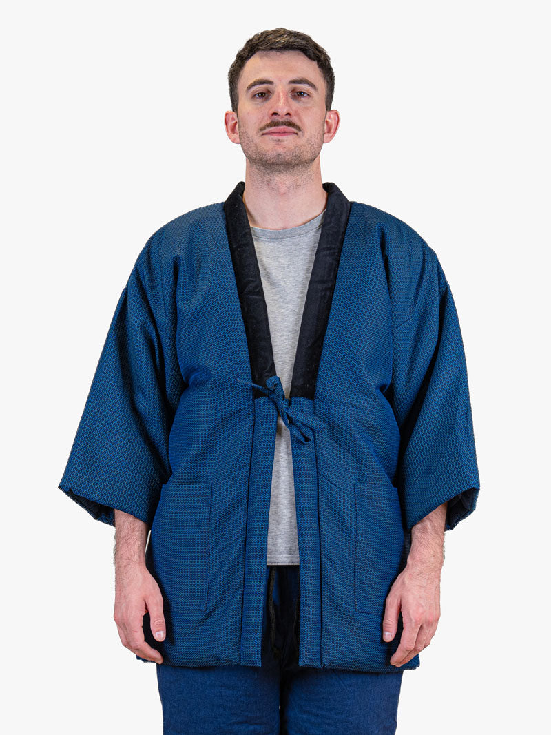 Veste Hanten Homme Traditionnelle Bleue