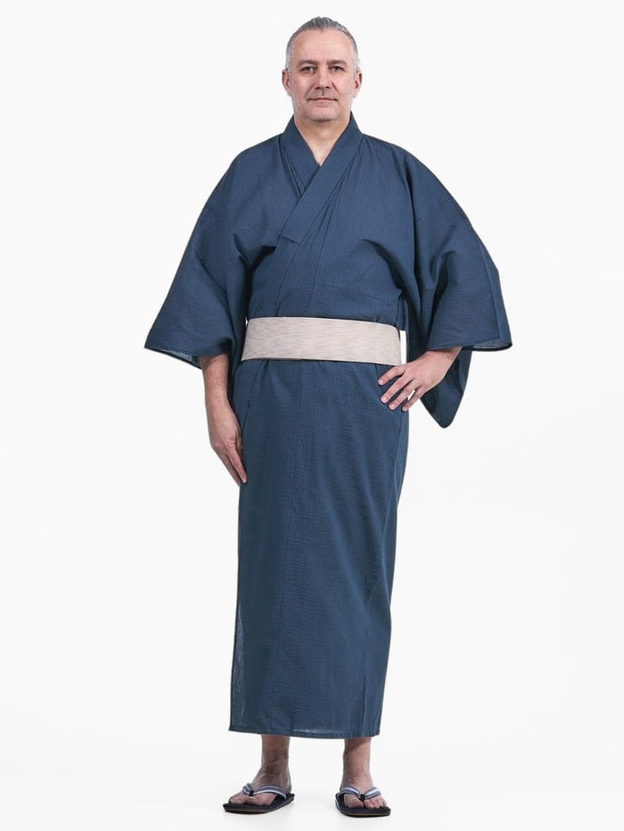 Kimono Japonais Homme Bleu