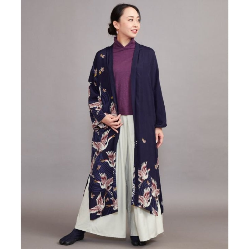 Kimono Long Femme Grue