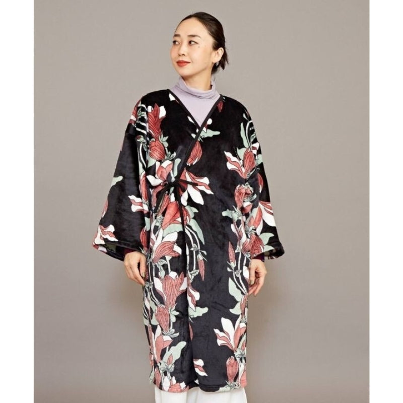 Kimono Polaire Femme Noir