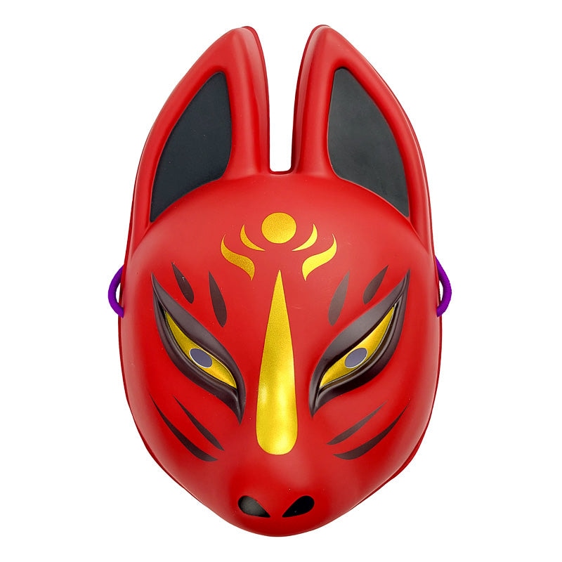 Masque Kitsune Japonais Rouge