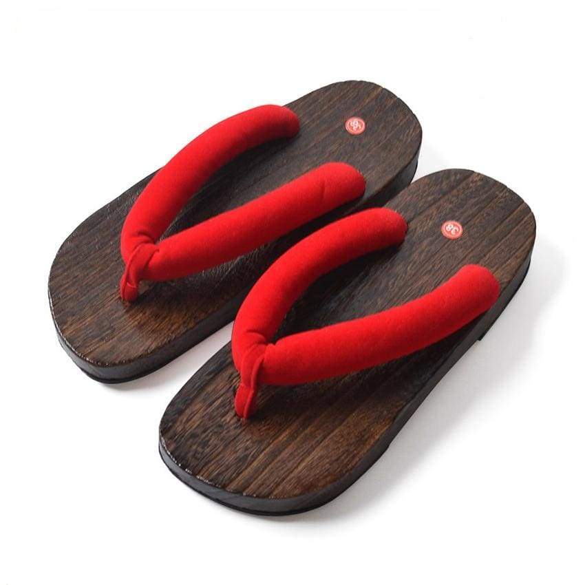 Sandales Japonaises Geta Femme - Aka - Rouge / 37
