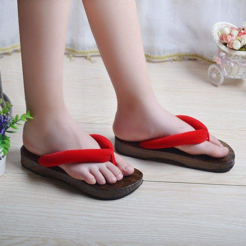 Sandales Japonaises Geta Femme - Aka