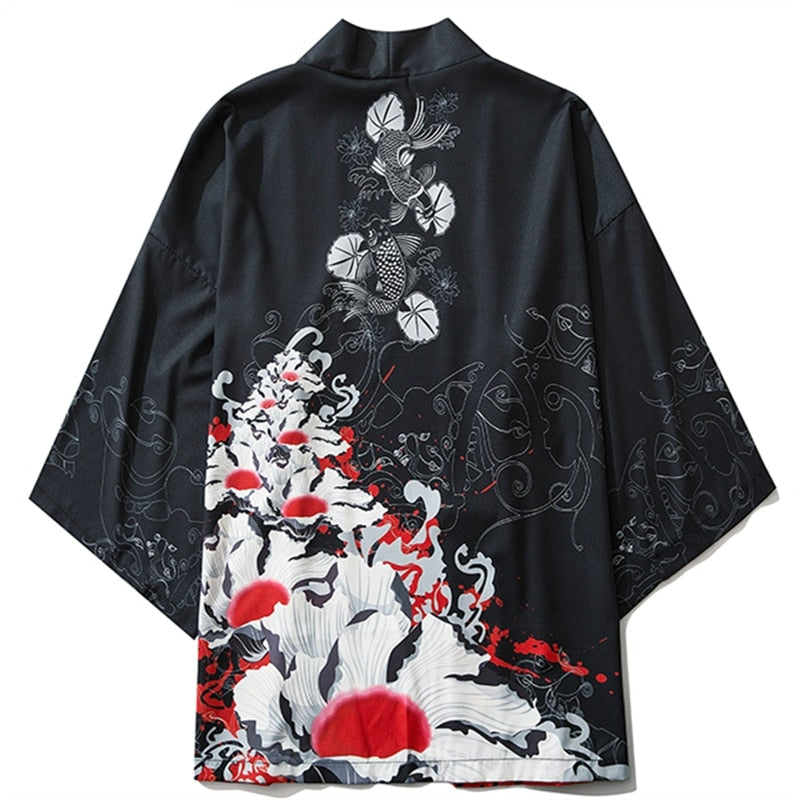 Veste Kimono Carpe Koï - M