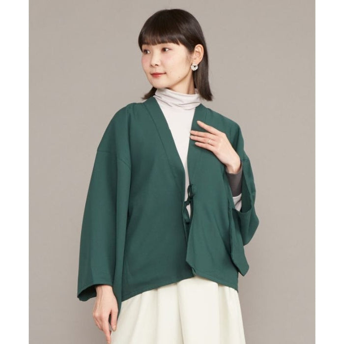 Veste Japonaise Courte Femme Verte